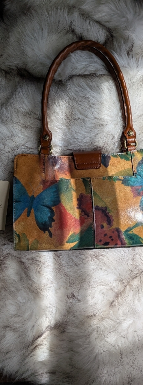 NWT Patricia Nash Rienzo Tote  Watercolor Butterfly - Picture 4 of 6